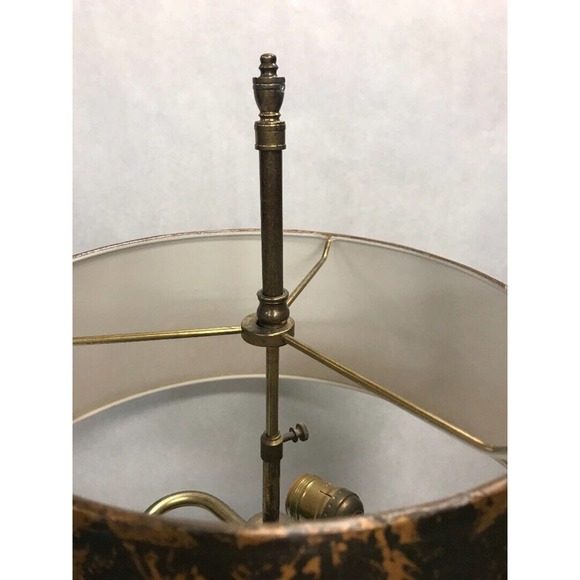 Vintage Bouillette Table lamp Fredrick Cooper Chicago candle holder Desk French - Picture 7 of 8